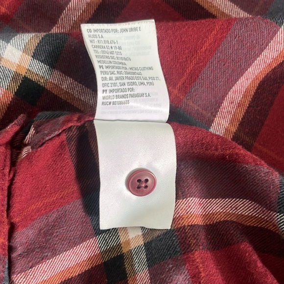 American Eagle Super Soft Plaid Red Button Up Flannel Shirt (DISCONTINUED) - Picture 6 of 8